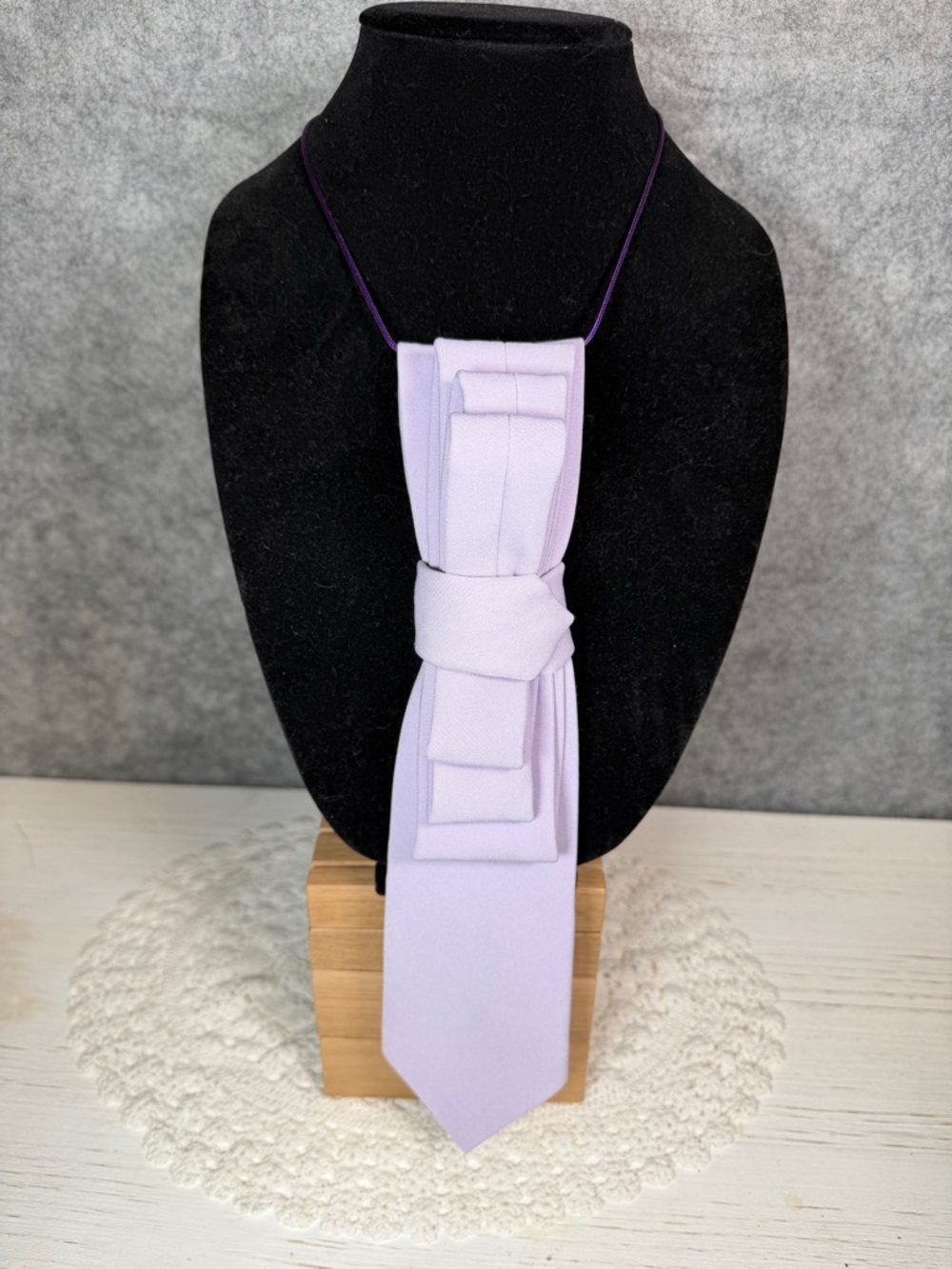 Upcycled Vintage Tie Necklace – One-of-a-Kind Statement Piece